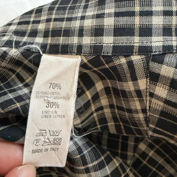 Lorenzini Italian cotton linen shirt - Picture 5 of 5